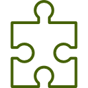 Une pièce de puzzle.