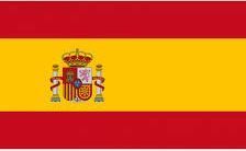 La bandera de España es roja y amarilla con un escudo de armas en ella.