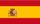 La bandera de España es roja y amarilla con un escudo de armas en ella.
