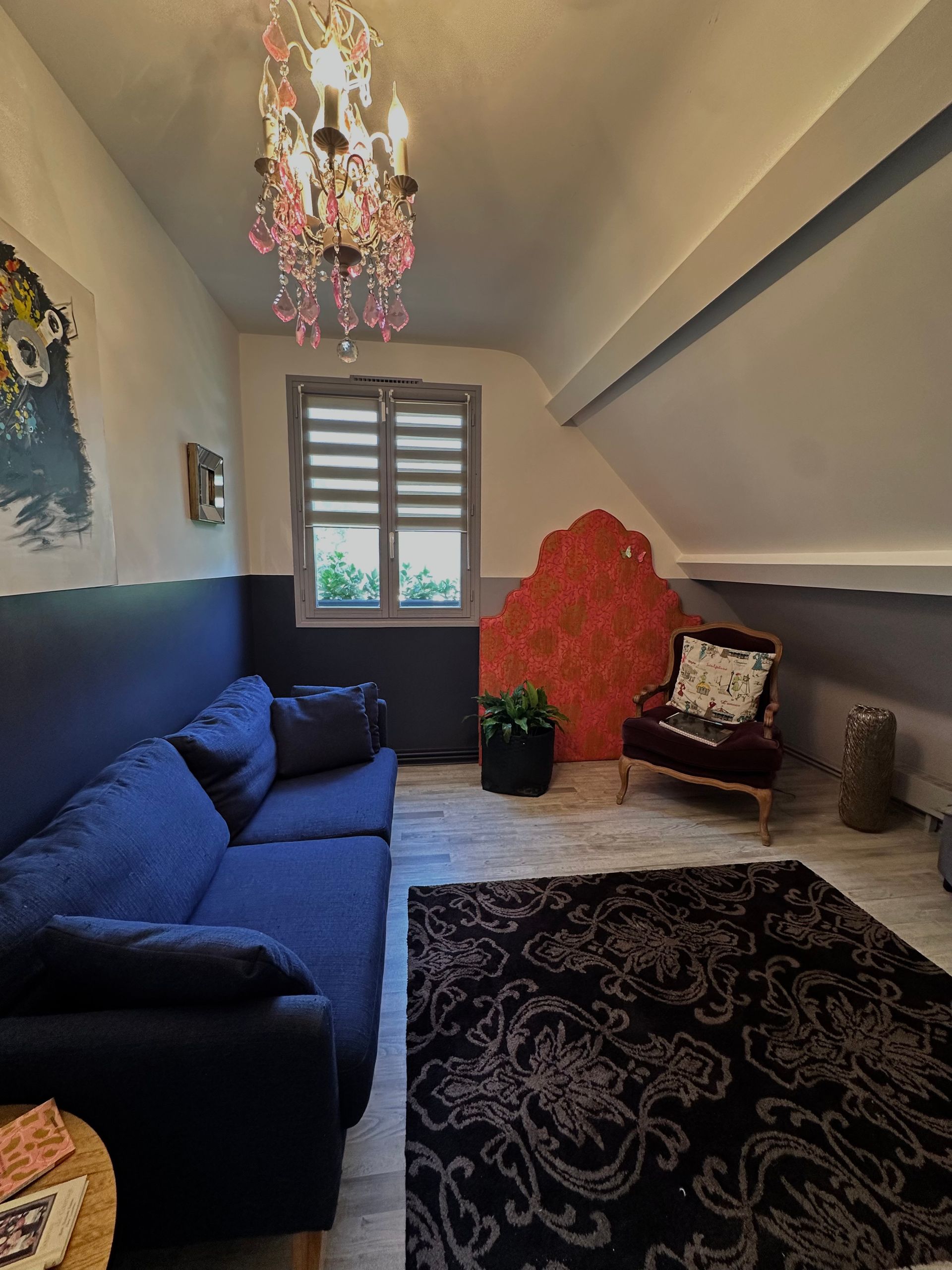 La salle où je vous reçois pour nos séances de développement personnel.