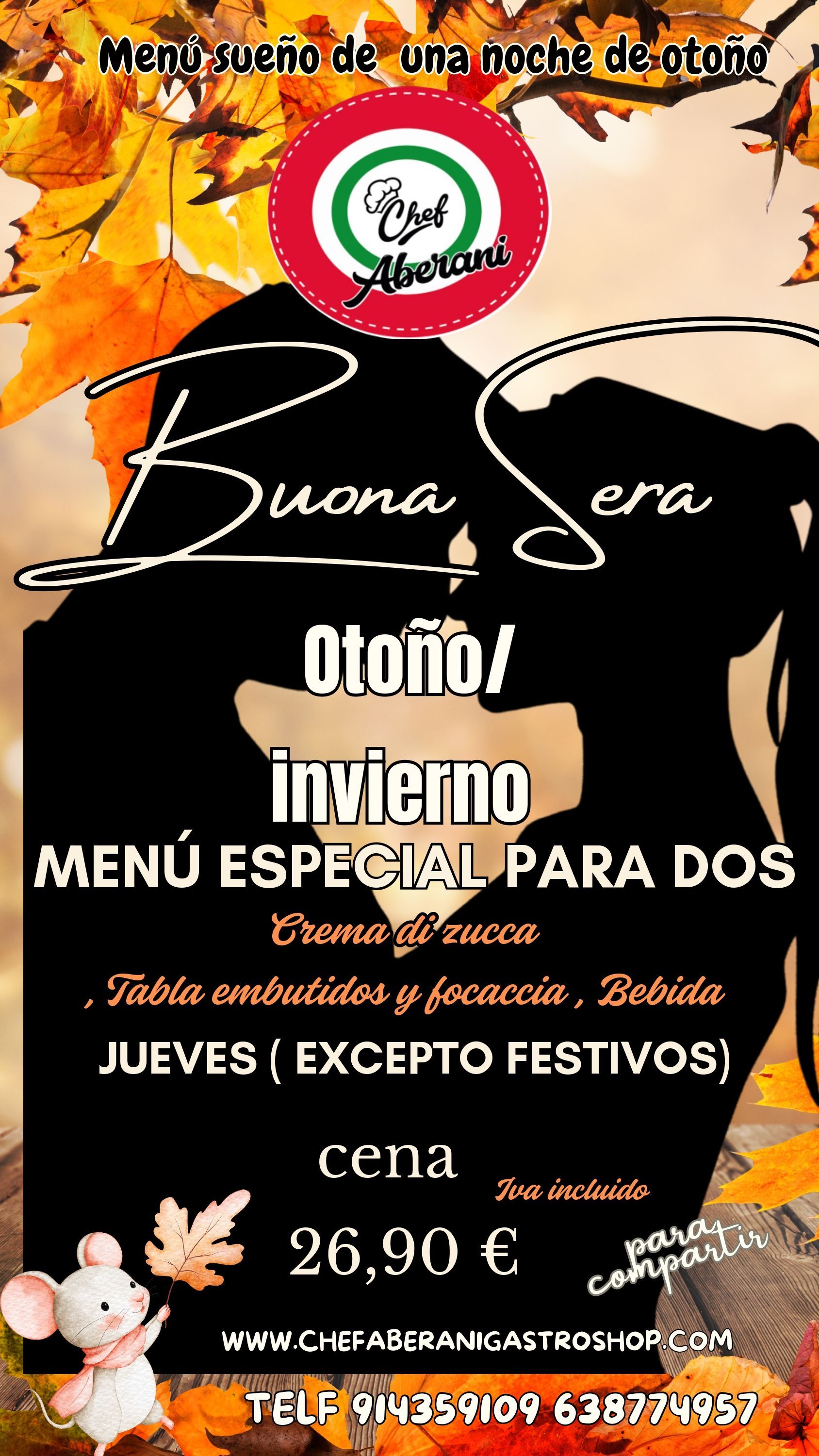 Un menú para un restaurante llamado menú ejecutivo
