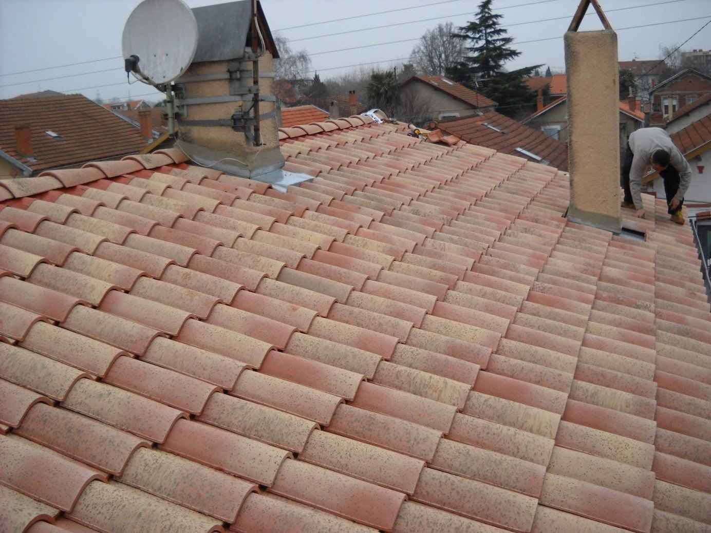 Couverture de toit neuve