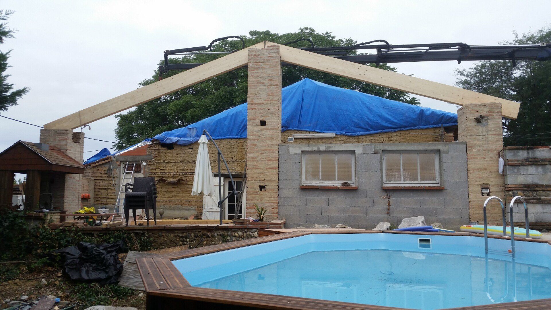 Installation de charpente