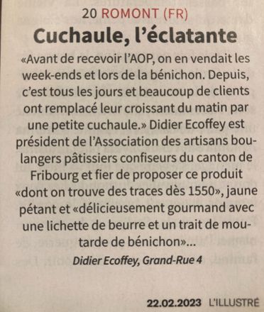 Boulangerie Didier Ecoffey|Romont FR