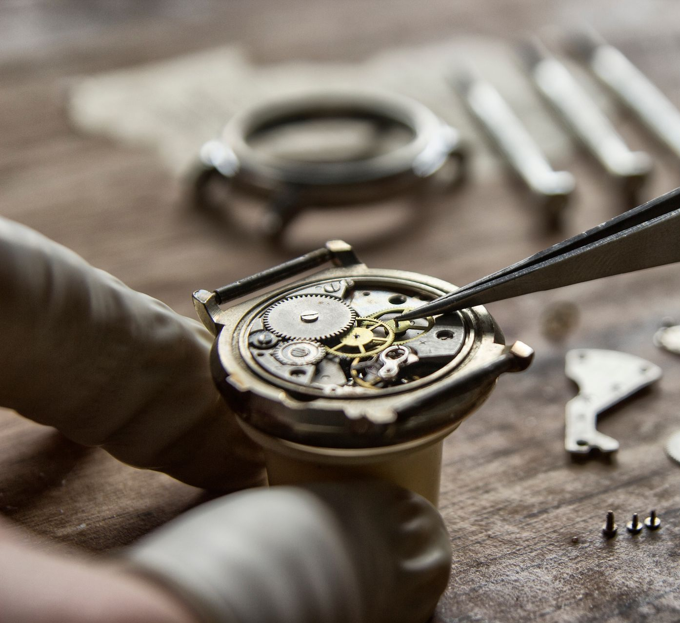 Les pièces d'une montre