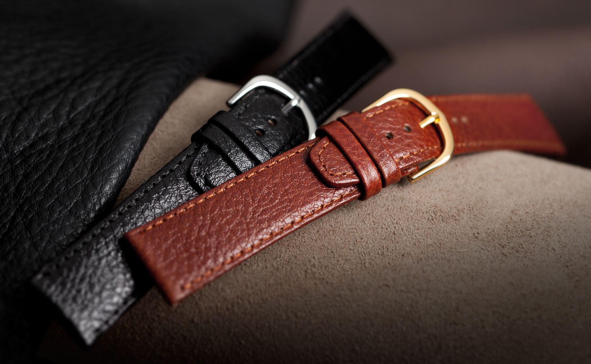 Des bracelets de montre en cuir