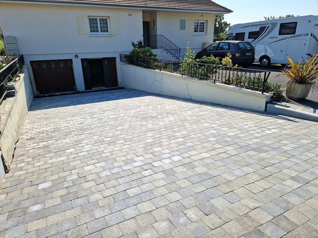 Rénovation d'une allée de garage en pavés
