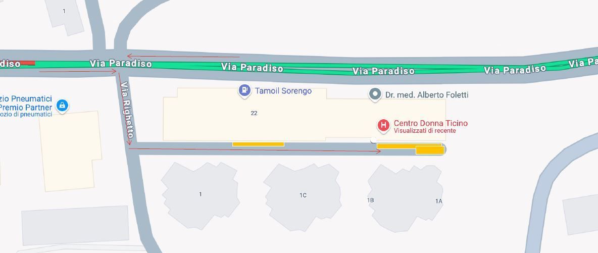 Centro Donna Ticino - Posteggi - Sorengo - Ticino 