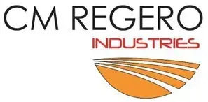Le logo de cm regero industries est orange et noir