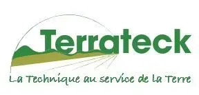 A logo for terrateck la technique au service de la terre