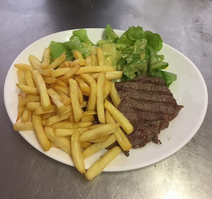 Steack frites salade