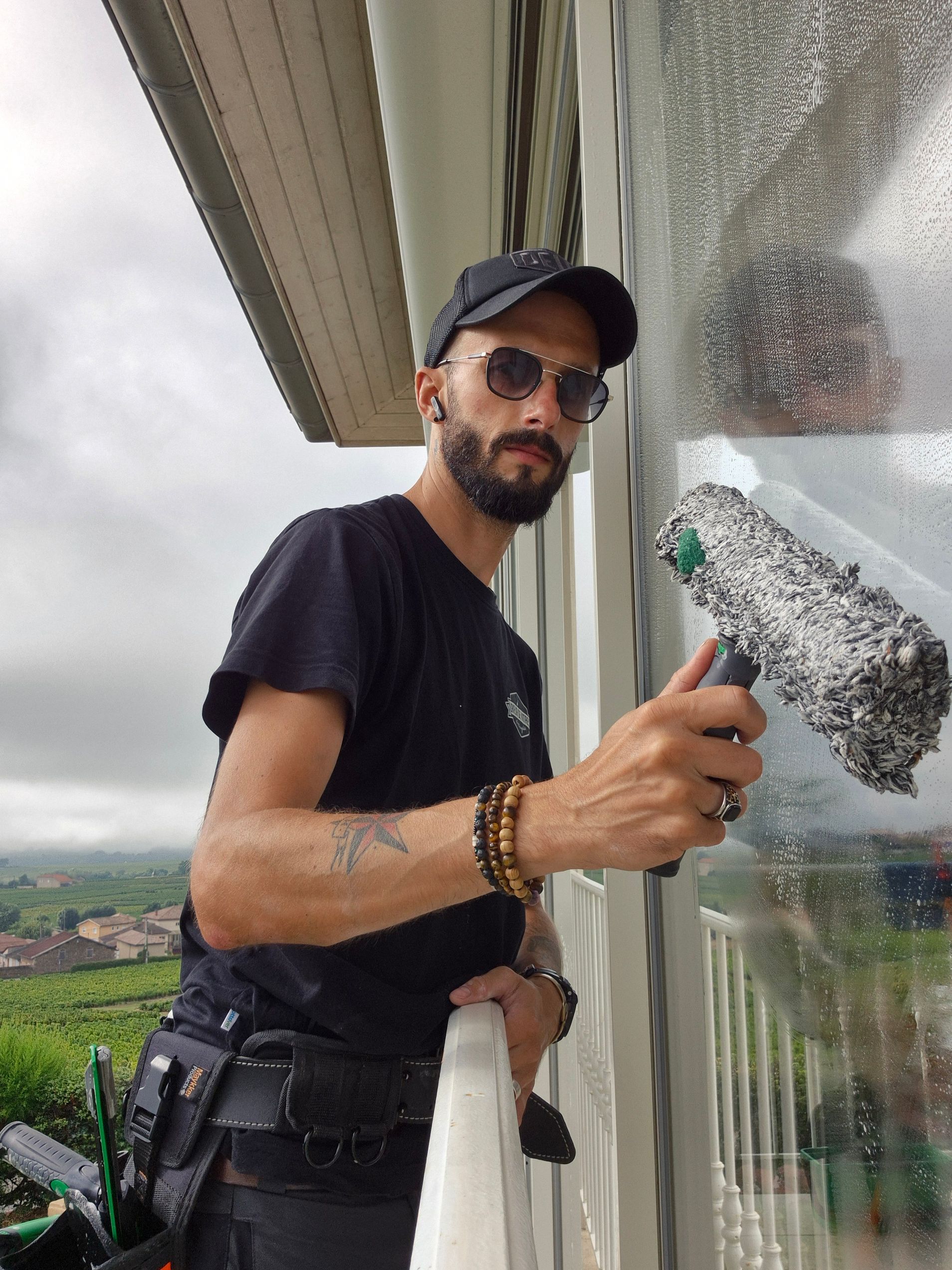 Nettoyage de vitres du premier étage