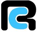 Logotipo estilizado en negro y azul con una letra C redondeada dentro de una forma negra en negrita.
