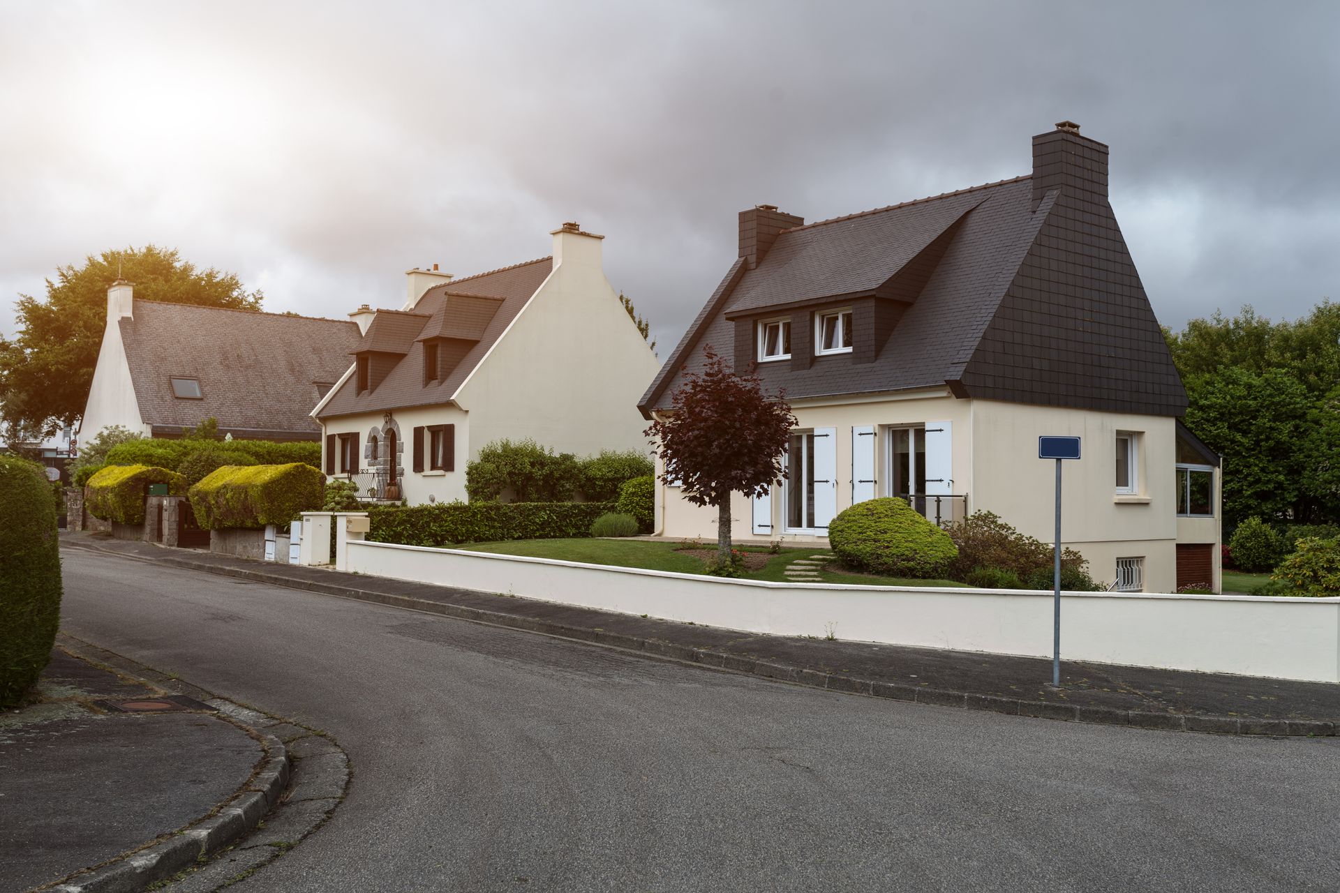 Lotissement avec maisons