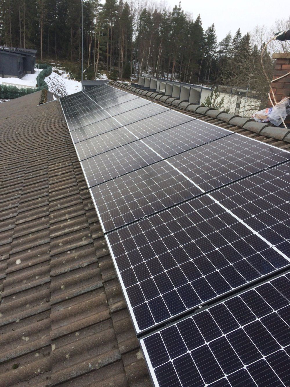 Aurinkosähköjärjestelmän invertteri ja sähkökytkennät Varsinais-Suomi