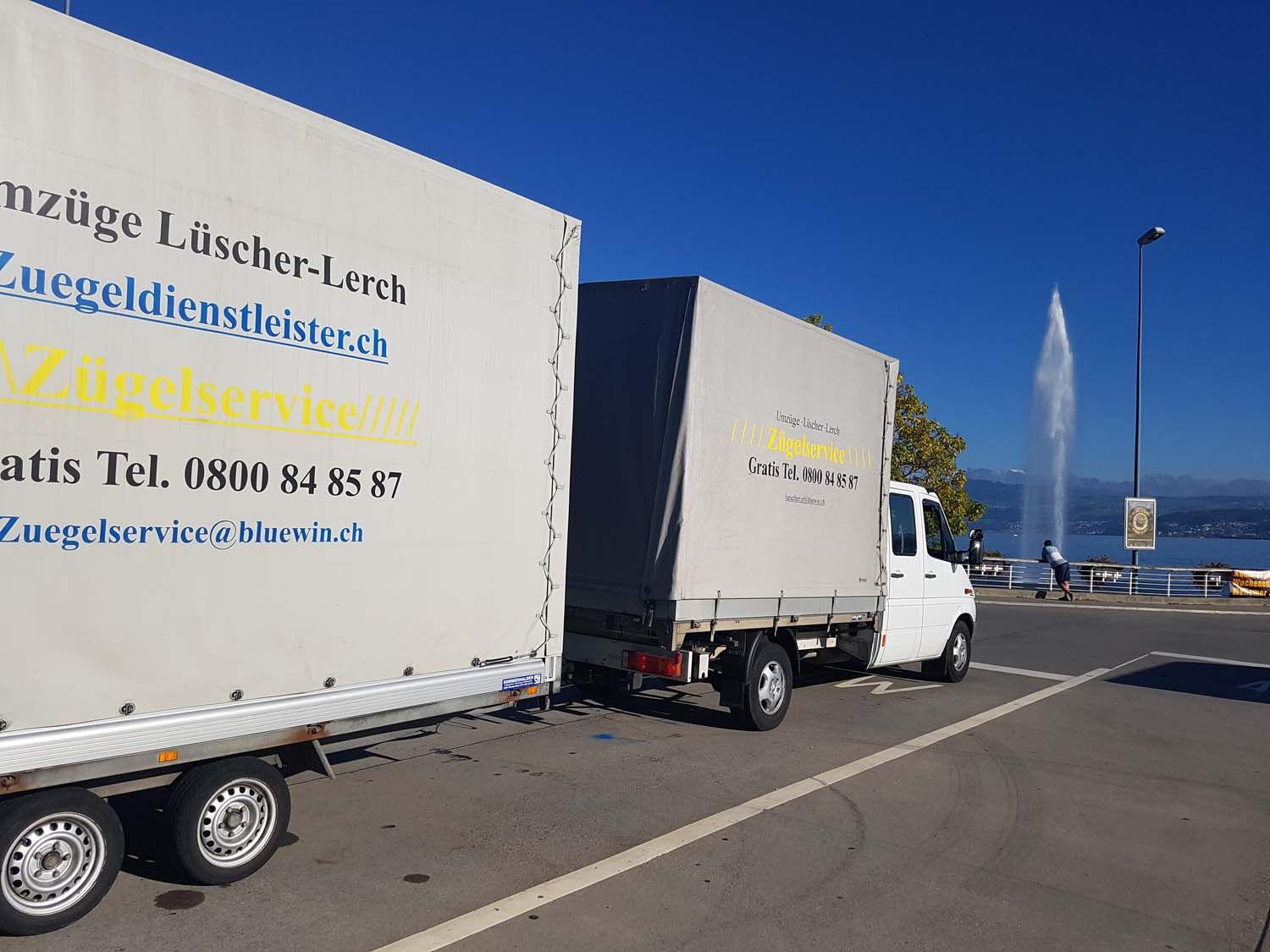 Fahrzeug beleuchtet - Umzüge Lüscher-Lerch