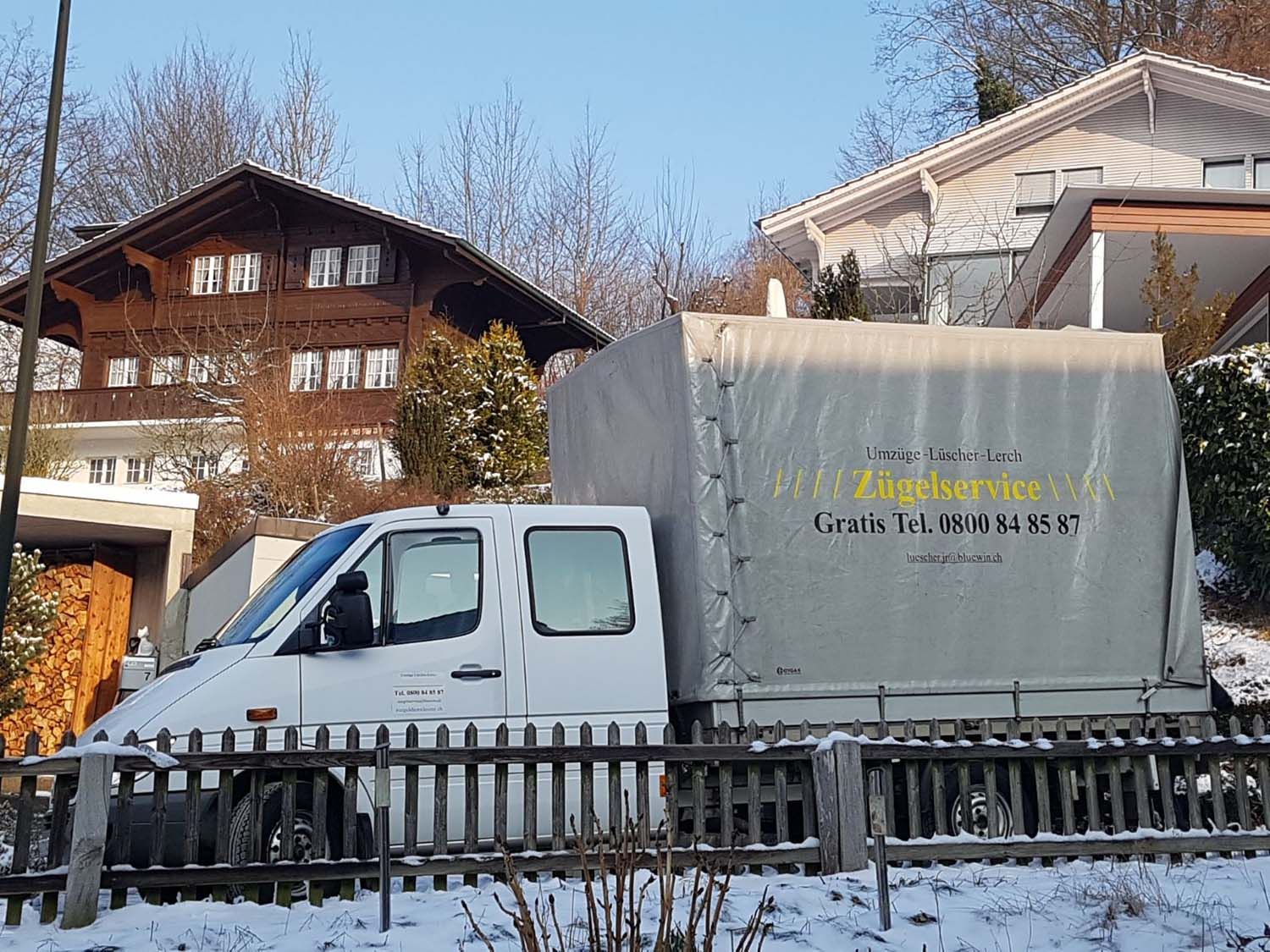 Fahrzeug im Winter - Umzüge Lüscher-Lerch