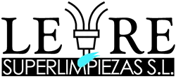 Un logotipo para una empresa llamada Le Re Super Limpiezas SL