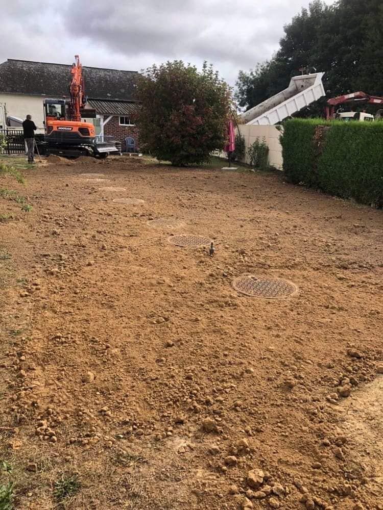 Fosse septique sous terre