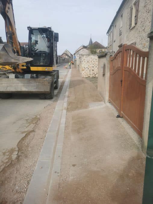 Aménagement de trottoir