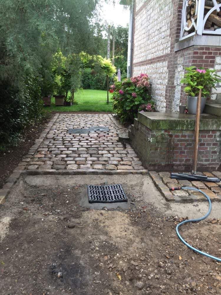 Pavés avant rénovation