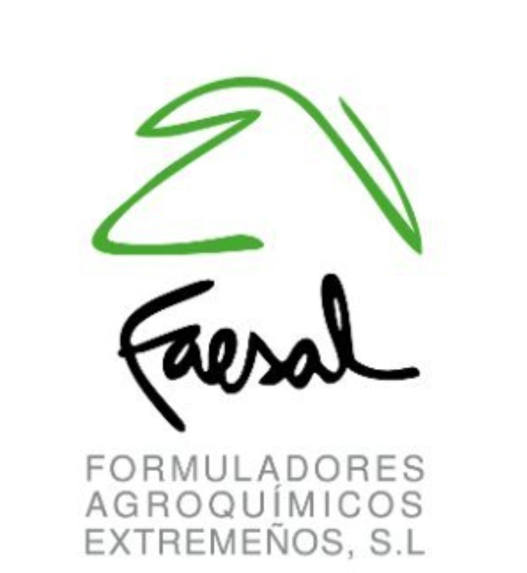 Faesal logo with green abstract leaf shape and gray text “FORMULADORES AGROQUÍMICOS EXTREMEÑOS, S.L.”