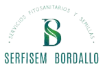 Serfisem Bordallo logo with green monogram and circular text “Servicios Fitosanitarios y Semillas”