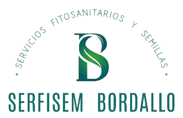 Serfisem Bordallo logo with green monogram and circular text “Servicios Fitosanitarios y Semillas”