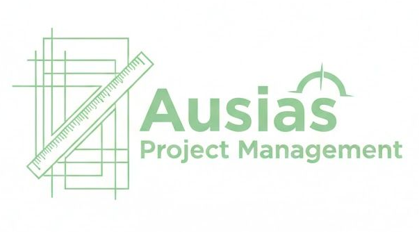 Logotipo verde con edificios estilizados, un gr&aacute;fico de tendencia ascendente 