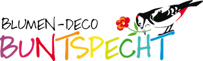 Blumen-Deco Buntspecht Tschan - logo