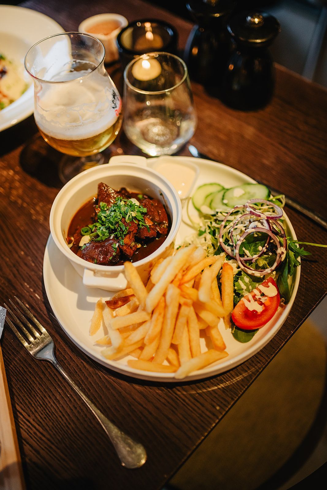 Frietjes met stoofvlees