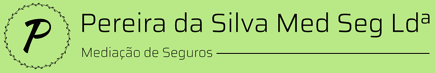 Logo for Pereira da Silva Med Seg Ltda, with a "P" in a circle and text.