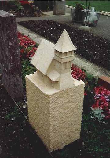 grabstein hell - steinbildhauerin - afra fehr - ottikon b. kemptthal