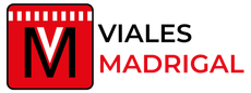 Un logotipo rojo y blanco para Viales Madrigal