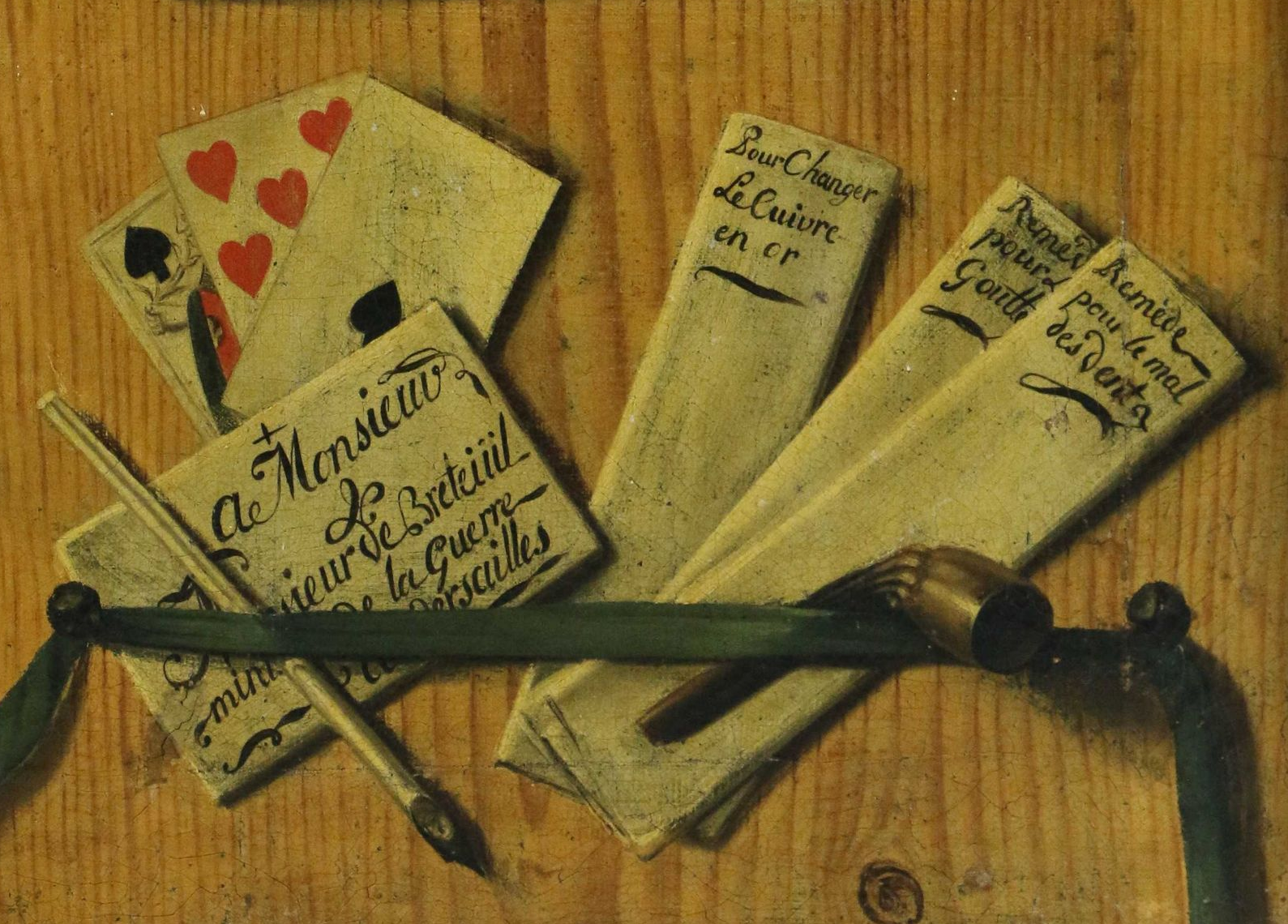 Attribué à Gabriel GRESLY (1712-176) trompe l'oeil adjugé 15 375 euros frais compris