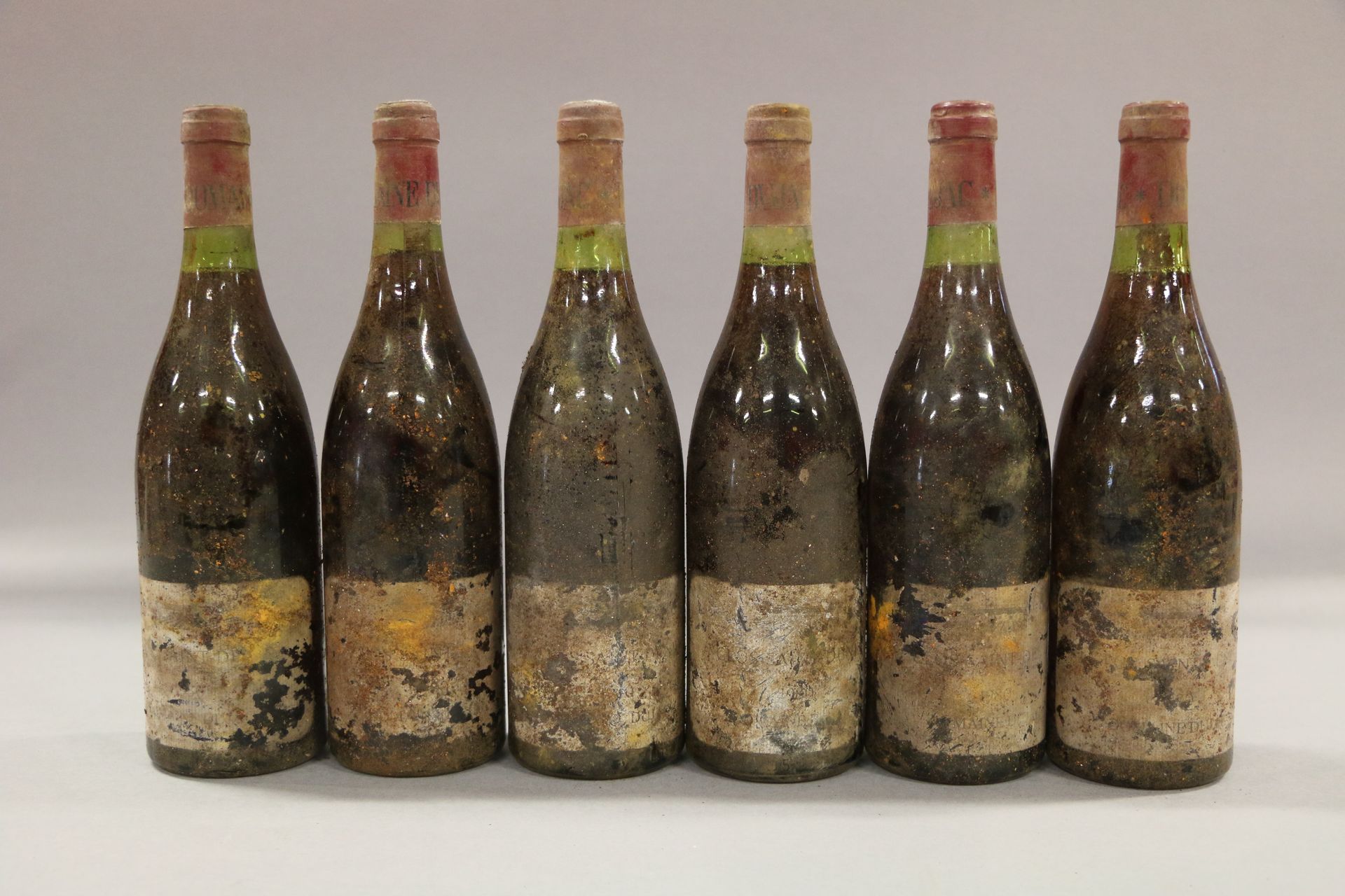 6 Bouteilles CLOS SAINT DENIS, domaine DUJAC 1980 