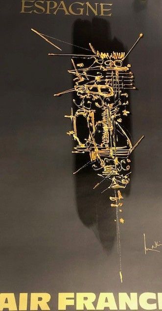 G. MATHIEU pour Air France Espagne 100 x 60 cm.