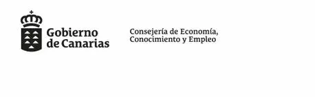 A black and white logo for gobierno de canarias