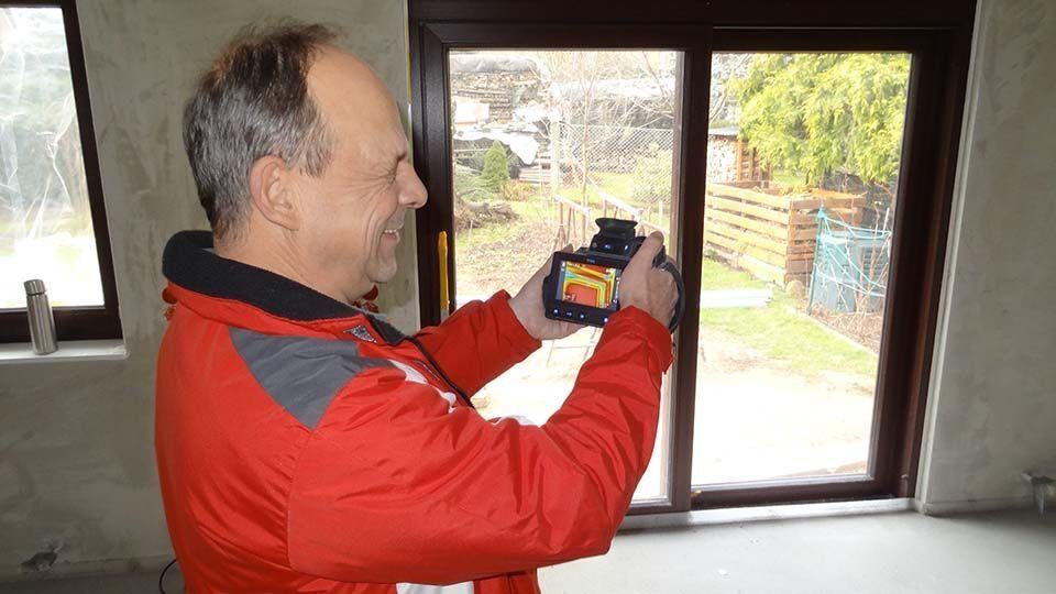 man using the tool