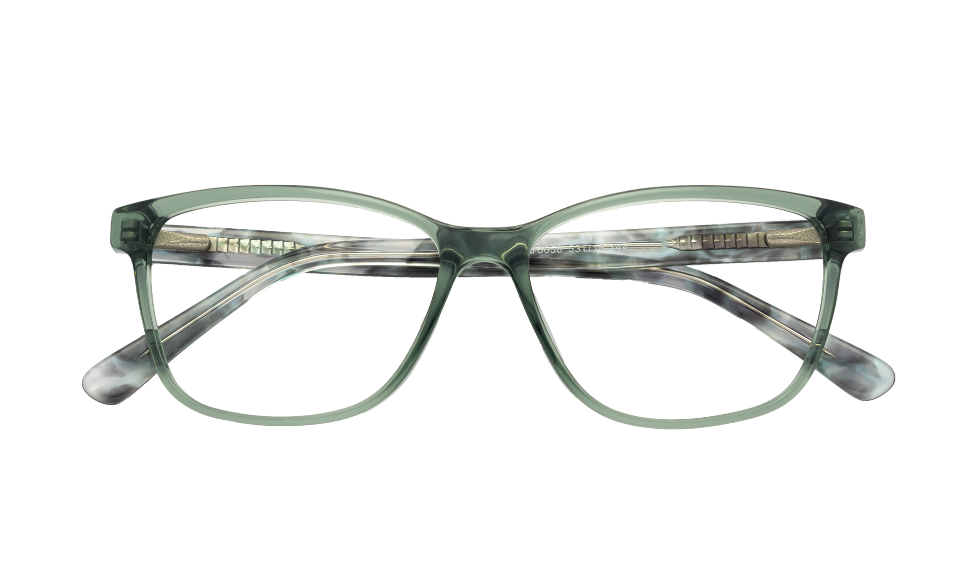 Zwei schwebende Brillengestelle