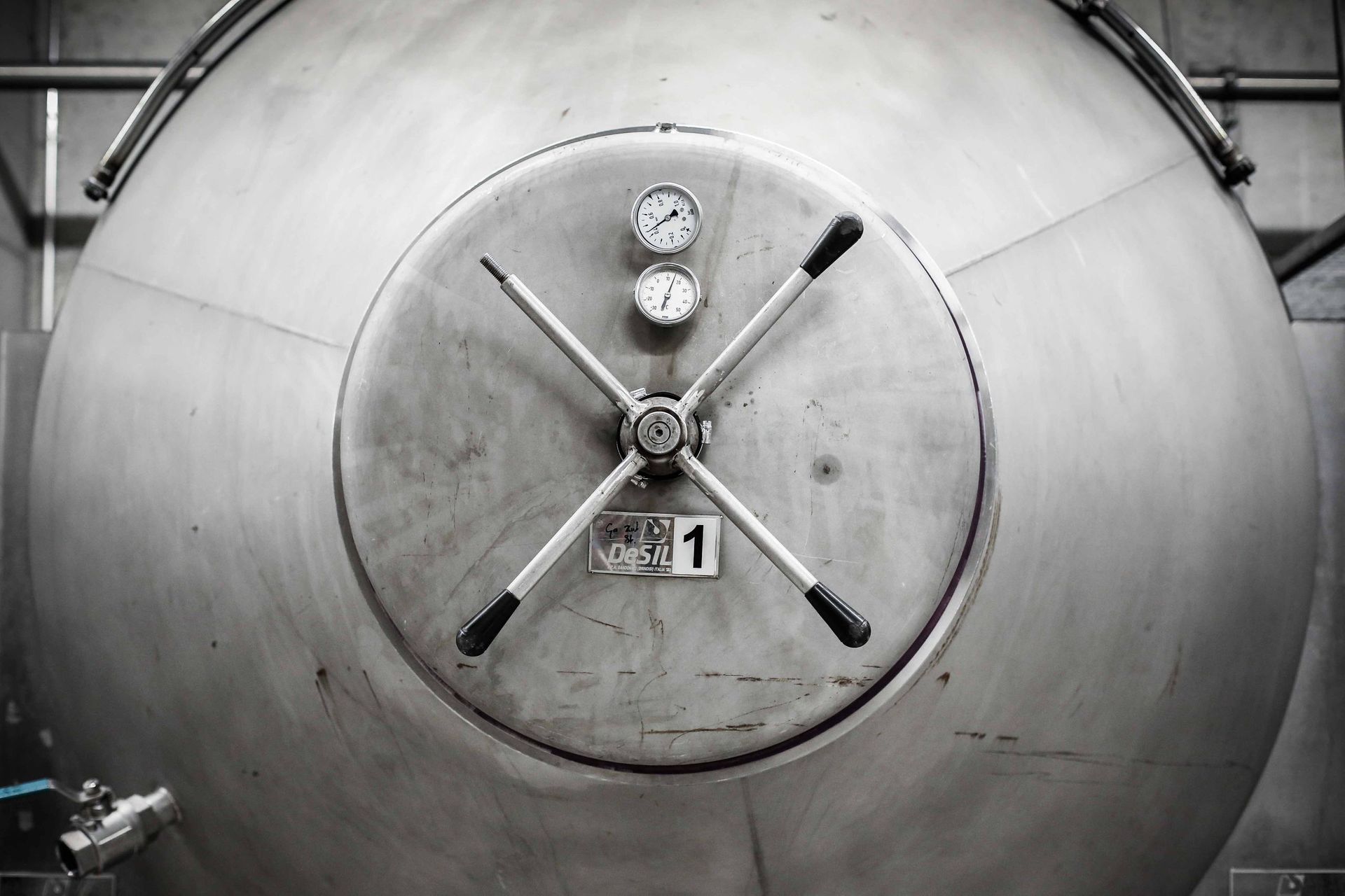 Cave des Bernunes - wine vats - Sierre - Valais