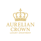 Gold crown logo above "Aurelian Crown" and "Luxury Apartment" text.