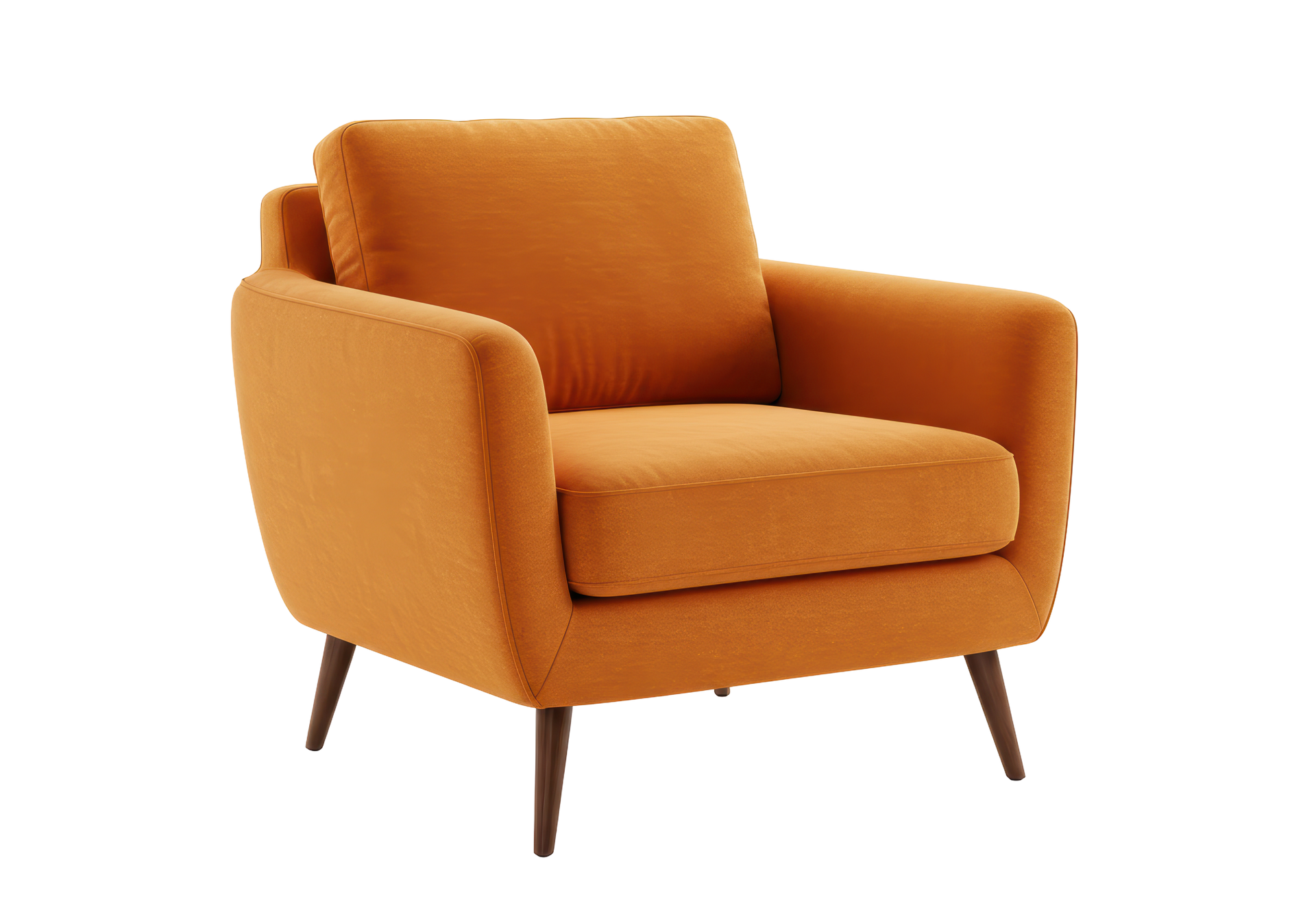 Un fauteuil orange.