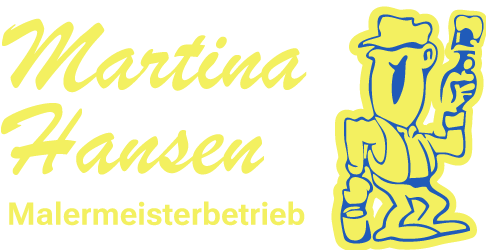 Ein gelb-blaues Logo für Martina Hansen