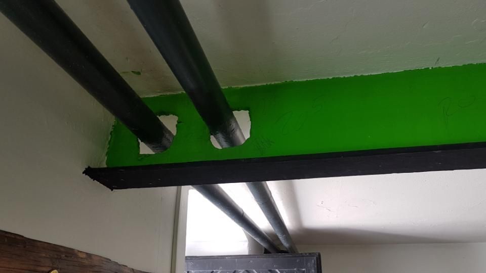 Malerbetrieb Blum GmbH & Co. KG, Brandschutzsystem grüne Wand