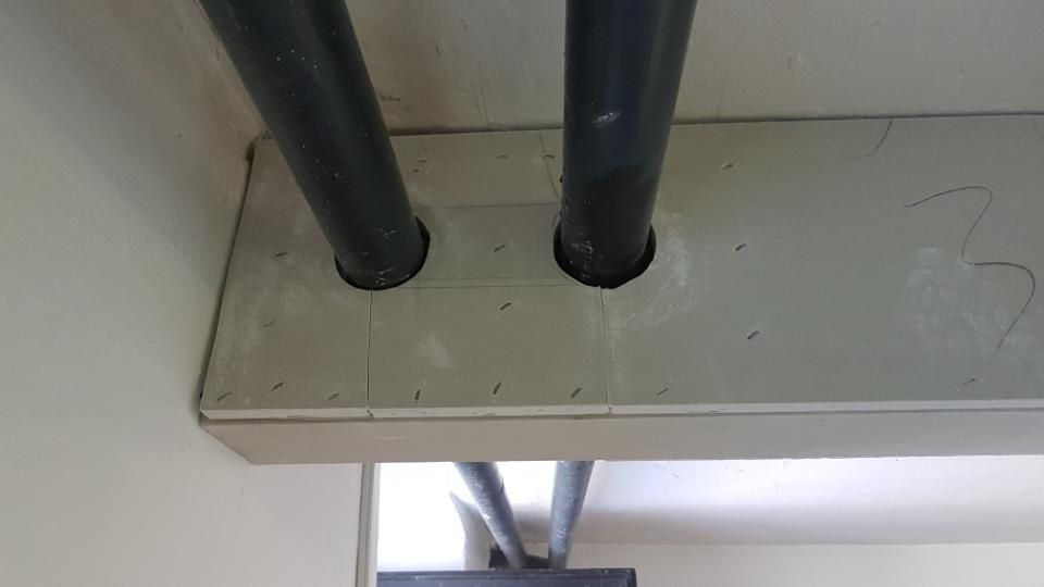 Malerbetrieb Blum GmbH & Co. KG, Brandschutzsystem weiße Wand