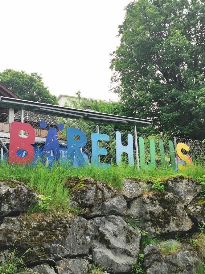 Garten mit Spielzeug