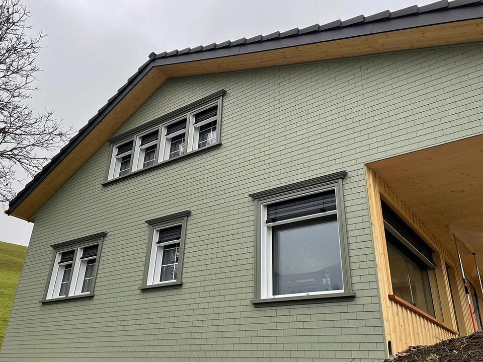 Haus mit Blick nach draussen