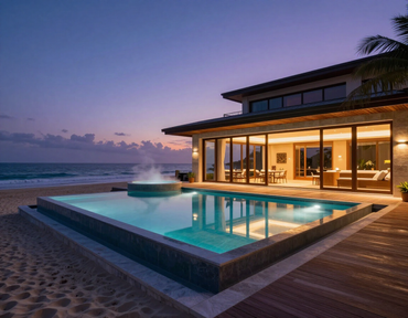Beach retreats with pools and spas