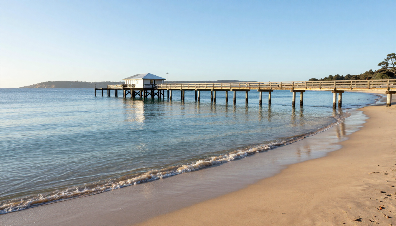 Rye beach on the Mornington Peninsula
